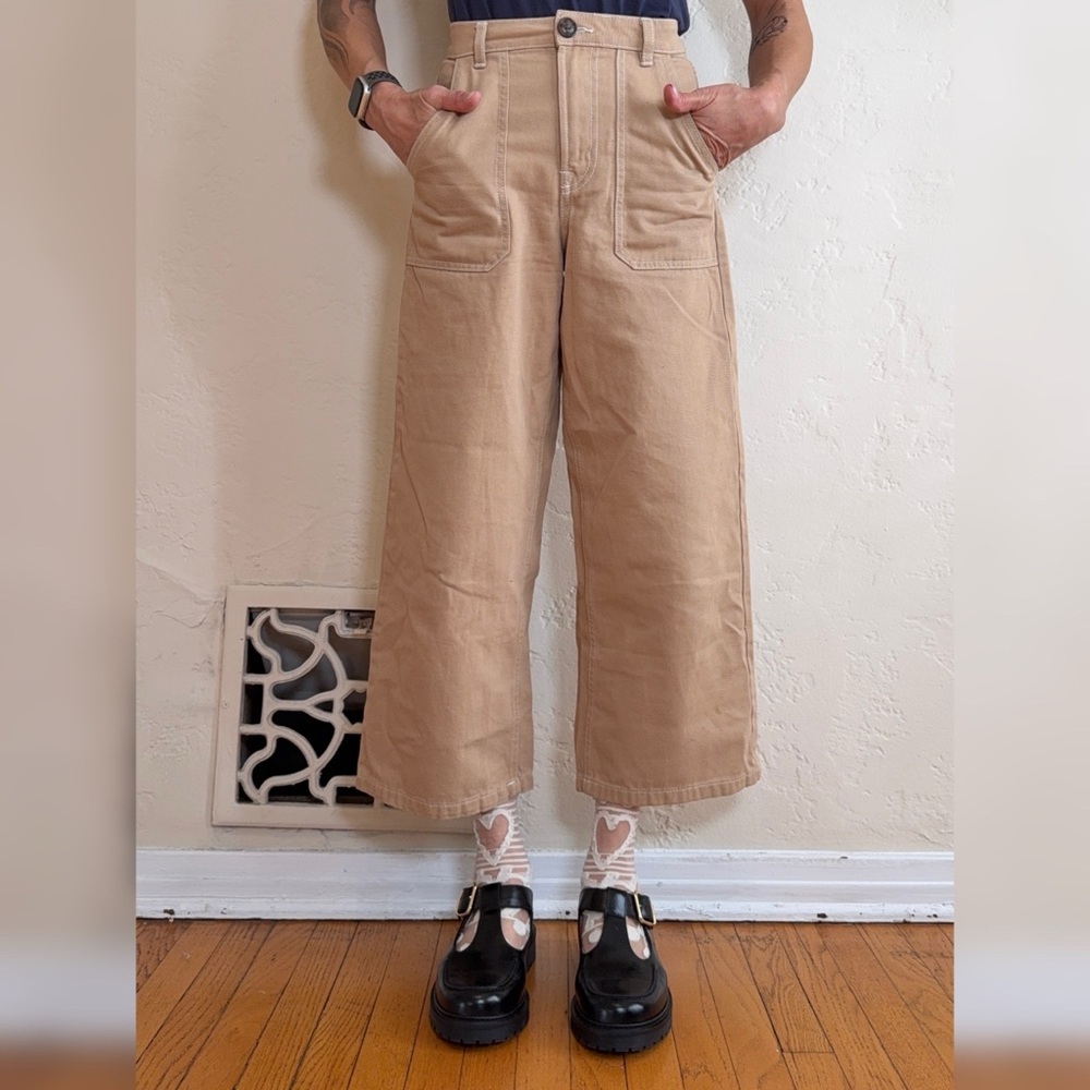 Denim Co Wide Leg Cropped Jeans Pants - Size 0